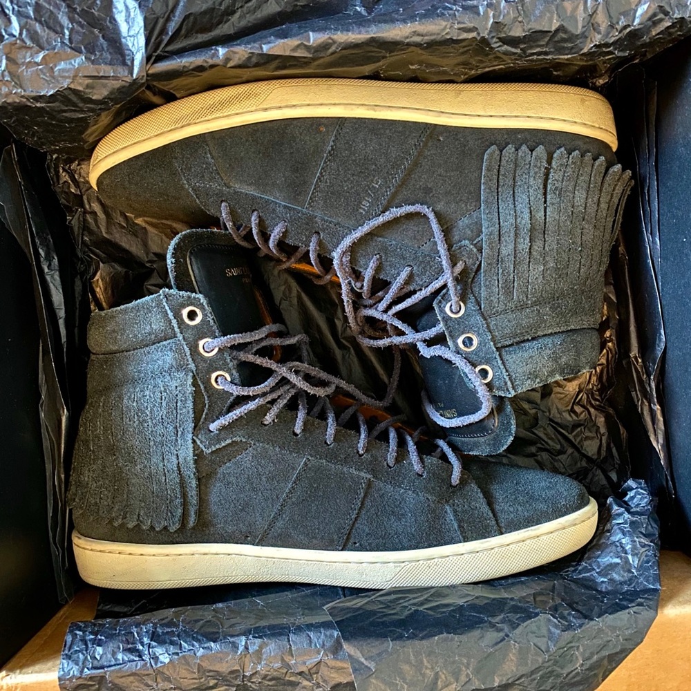 Saint Lauren Paris SLP Fringe Sneaker size 41